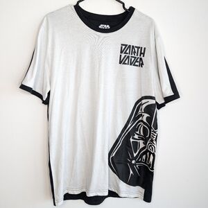 Mad Engine Star Wars Men's Medium Black White Graphic T-shirt‎